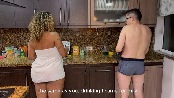 Ebony Stepmom Says My Milk is Tastier Than My Fathers Interracial Sex HD 1080p